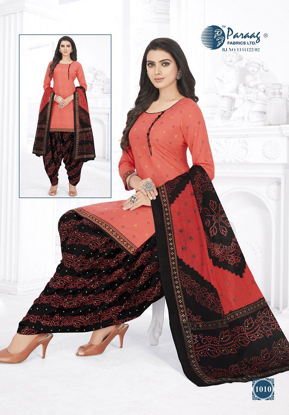 Paraag Mahi 3 Regular Wear Printed Designer Cotton Dress Material Collection 